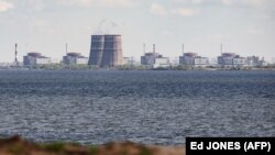 Pogled na nuklearnu elektranu Zaporožje u Ukrajini, 27. april 2022.