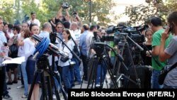 Протест на новинарите, Скопје, 2011