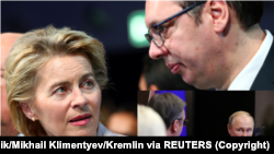 Српскиот претседател Александар Вучиќ се соочува со меѓународен притисок да се приклучи на санкциите на ЕУ кон Русија