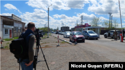 Postul intern de control de la Varnița/Bender, 13:30, 26 aprilie 2022, imagine luată de corespondentul Europei Libere, Nicu Gușan