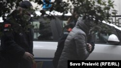 Privođenje bivše predsjednice Vrhovnog suda Crne Gore Vesne Medenice na saslušanje istražnom sudiji, Podgorica 20.04.2022.