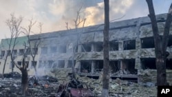 Болница во Мариупол, Украина, по рускиот напад во март 2022 година.