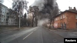 Russia has blocked a Human Rights Watch report about this attack on Chernhiv on March 3, in which it says Russian aircraft dropped multiple unguided bombs on a residential neighborhood.