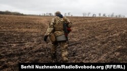 Украински војник во реонот на Харкив