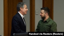 Средба на американскиот државен секретар Антони Блинкен со украинскиот претседател Володимир Зеленски 