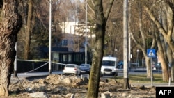 Lokacija na koju je pao dron 11. ožuljka 2022, nedaleko od studentskog doma u glavnom gradu Hrvatske Zagrebu.