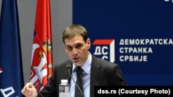 Predsednik Nove Demokratske stranke Srbije Miloš Jovanović