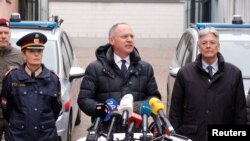 Austrijski ministar unutrašnjih poslova, Gerhard Karner, obraća se na pres konferenciji u Filahu, 16. januar 2025.