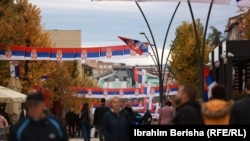 Sheshi kryesor në Mitrovicë të Veriut. Fotografi nga arkivi.