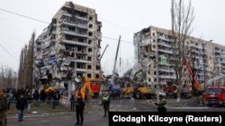 Украина- Уништени згради од руски напади, 15 јануари, 2023