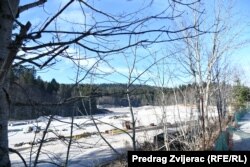 Gradilište poslovno-sportskog centra Trnovo na planini Bjelašnici, decembar 2022.