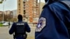 KOSOVO: Kosovo Police forces in Mitrovica North close to the three solitaires, a multiethnic part of the city. December 9 