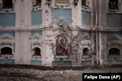 Crkva oštećena nakon ruskog napada u Harkivu, Ukrajina, 27. januara 2022.
