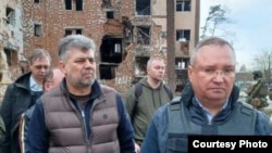 Premierul Nicolae Ciucă și președintele Camerei Deputaților, Marcel Ciolacu, în Ucraina