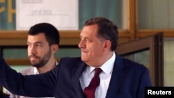 Milorad Dodik (desno) i njegov sin Igor, septembar 2016.
