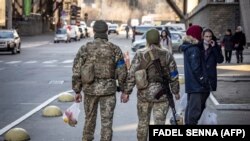 Pe străzile din Kiev, Ucraina, 18 martie 2022.