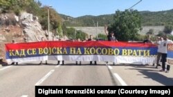 Jedna od provokacija prosrpskh organizacija u Crnoj Gori uperenih protiv Kosova (ilustracija)