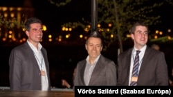 Balról: Gyürk András, Habony Árpád és Kocsis Máté 2014-ben.