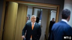 Viktor Orbán la summitul șefilor de stat și de guvern din Uniunea Europeană, desfășurat la Bruxelles pe 24 martie 2022.