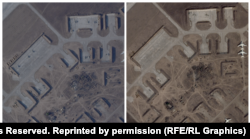 Аэродром Мелитополя 24 марта и 21 марта