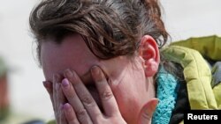 Natalia Usmanova, 37 vjeçe, e evakuuar nga Mariupoli.