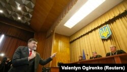 Михаил Саакашвили выступает в суде.