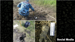 Imagini publicate de așa-zisul minister de interne de la Tiraspol, care anchetează exploziile .