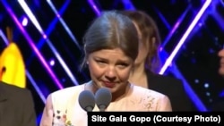 Viorika Voda govori na Gopo Gala