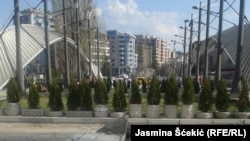 Barikada na Ibarskom mostu, tzv. Park mira