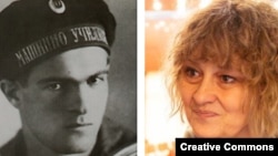 Никола Вапцаров и Ивайла Александрова. Колаж.