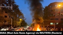 Protesti zbog smrti Mahse Amini, Iran, 19. septembra 2022. 