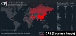 Numărul de jurnalişti închişi în întreaga lume a stabilit încă un record în 2022. Într-un an marcat de conflict şi represiune, liderii autoritari au dublat cazurile de penalizare a reportajelor independente și de subminare a libertății presei.