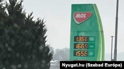 Üzemanyagárak Szombathelyen 2022 decemberében