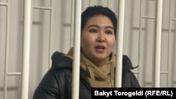 Орозайым Нарматова в зале суда. 9 декабря 2022 г.