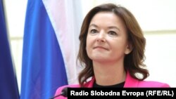 Slovenačka ministarka spoljnih poslova Tanja Fajon tokom službene posete Sarajevu, Bosna i Hercegovina, 13. januara 2023.