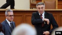 Мустафа Карадайъ и Йордан Цонев от ДПС.