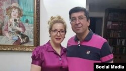 حمید قره‌حسنلو، متخصص رادیولوژی و همسرش، فرزانه قره‌حسنلو