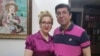 Iranian radiologist Hamid Qarahasanlou and his wife, Farzaneh (file photo)
