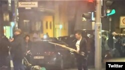 Incidente violente de Revelion la Berlin (sursă: Twitter)