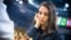 Iranian chess player Sara Khadem competes without a hijab in Almaty on December 26.
