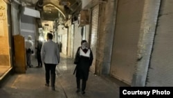 Shops at a Tehran bazaar were shuttered on December 5 as a sign of support for the protests that have swept the country.