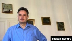 Márki-Zay Péter 2022. április 11-én Hódmezővásárhelyen