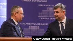 PSD și PNL au votat pentru majorarea subvenției și investesc sume masive pentru promovarea în presă și propagandă. Cele două partide au plătit peste 60 de milioane de lei în 2021, iar suma poate fi depășită în 2022. Imagine generică cu liderul PSD și cel al PNL. 