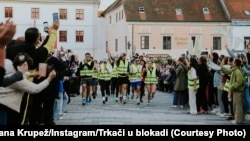 Dolazak maratonaca u Varaždin u Hrvatskoj, 27. april 2025.