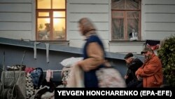 Localitatea Sviatohirsk, din zona Donețk, recent eliberată de forțele ucrainene, Ucraina, 3 octombrie 2022. 