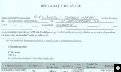 Declarația de avere a lui Claudiu Ghizdăvescu, fost director general al Ro-ArmyCatering SA
