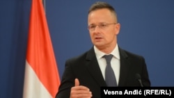 Šef diplomatije Mađarske Peter Sijarto u poseti Beogradu, oktobar 2022.