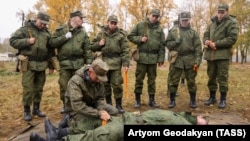 Подготовка призывников в рамках "частичной мобилизации"