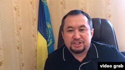 Rafiq Zharylqasymov was detained one day after he posted a video on Facebook calling for officials to stop Putin's visits to Kazakhstan, calling him "a terrorist" over Russia's ongoing invasion of Ukraine launched in late February. (video grab)
