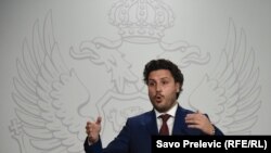 Premijer Crne Gore u tehničkom mandatu Dritan Abazović. Podgorica, 4.oktobar 2022.